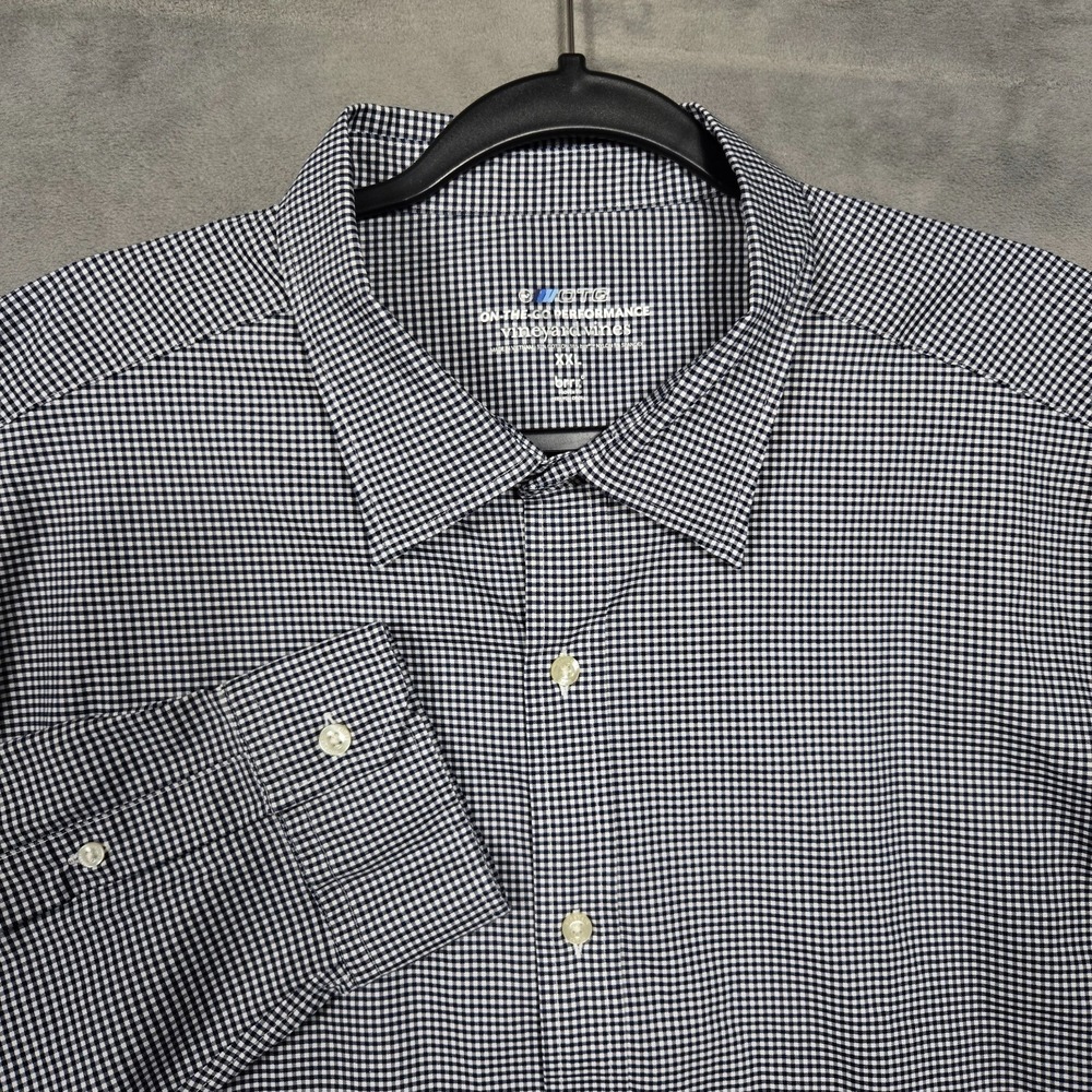 Vineyard Vines L/S Shirt Men 2XL black white OTG On the Go Performance brrr